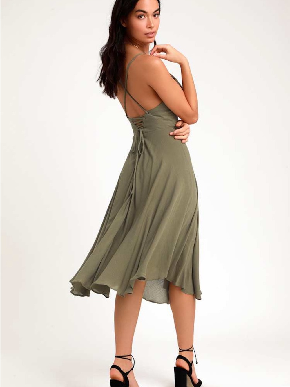 Lulus Ruched Maxi Dress – Size XS | Soft‑Glam Goddess Summer | Boho - Picture 3 of 9